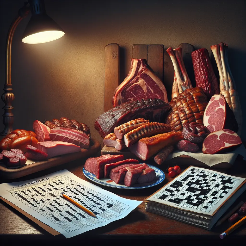 Kød - løsningsforslag til krydsord